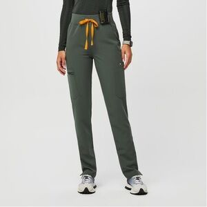 Figs moss Green yola scrub pants